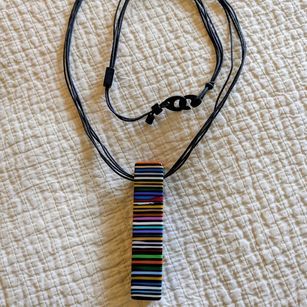 Sobral Multicolor Striped Necklace